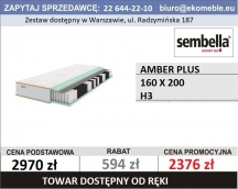 SEMBELLA - AMBER PLUS MATERAC 160X200 H3